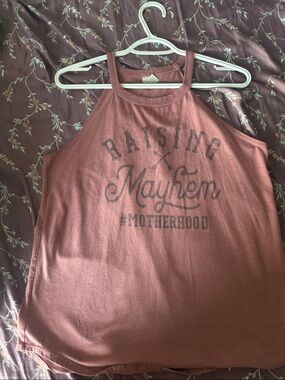 District Women’s Tank Top in Dusty Rose with Graphic